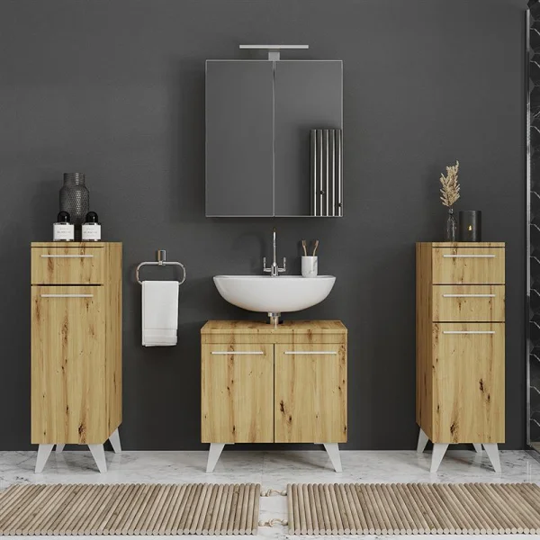 Midischrank Merkur mit 1 Schublade Artizan Eiche