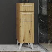 Midischrank Merkur mit 2 Schubladen Artizan Eiche