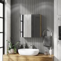 Spiegelschrank Merkur ohne Leuchte - artizan eiche, 60 cm