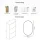 Meuble à chaussures STIVIO à 3 portes, chêne doré, 60 cm, miroir ovale à LED avec cadre (3 intensités déclairage)