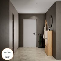 Schuhschrank STIVIO 2 Klappen Gold Eiche 60 cm, LED...