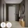 Scapolo STIVIO 2x 1 anta, rovere dorato, 60 cm, specchio rotondo a LED senza cornice, 100 cm (2 livelli di illuminazione)