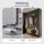 Shoe Cabinet STIVIO 2x 1 Flap Golden Oak 60 cm, Round LED Mirror (3 Light Levels)