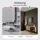 Scapolo per scarpe STIVIO 2x 1 anta, rovere dorato, 60 cm, specchio rotondo con cornice e illuminazione a LED, 60 cm (3 livelli di luminosità)