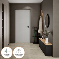 Schuhschrank STIVIO 2x 1 Klappe Schwarz 60 cm, LED...