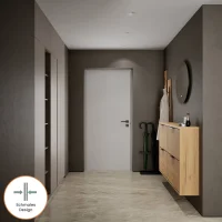 Schuhschrank STIVIO 2x 2 Klappe Gold Eiche 60 cm, LED...