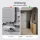Armoire à chaussures STIVIO 2x 2 portes battantes, chêne doré, 60 cm, miroir rond sans cadre à LED, 60 cm (2 intensités déclairage)
