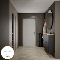 Schuhschrank STIVIO 2x 2 Klappe Schwarz 60 cm, LED...