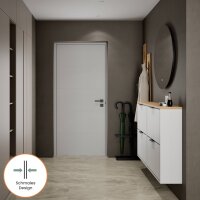 Schuhschrank STIVIO 2x 2 Klappe Weiß Grau 60 cm,...