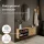 Scapolo STIVIO 2x 1 anta, rovere dorato, 60 cm, specchio ovale a LED senza cornice (2 livelli di illuminazione)
