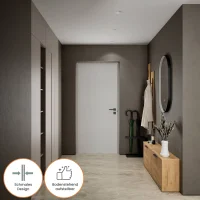 Schuhschrank STIVIO 2x 1 Klappe Gold Eiche 60 cm, LED...