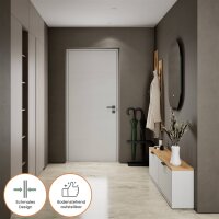 Shoe Cabinet STIVIO 2x 1 Flap White Grey 60 cm wide, Oval...