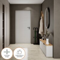 Schuhrank STIVIO 2x 1 Klappe Weiß Grau 60 cm, LED...