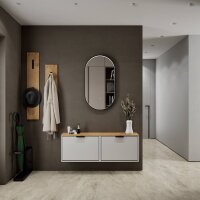 Shoe Cabinet STIVIO with 2x 1 Flap White Grey – 60...