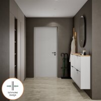 Schuhschrank STIVIO 2x 2 Klappe Weiß Grau 60 cm,...