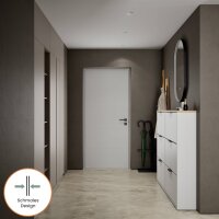 Schuhrank STIVIO 2x 3 Klappen Weiß Grau 60 cm, LED...