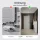Shoe Cabinet STIVIO 2x 3 Flaps White Grey 60 cm, Oval LED Mirror with Frame (3 Light Levels)