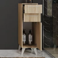 Midischrank Merkur mit 2 Schubladen Sonoma Eiche