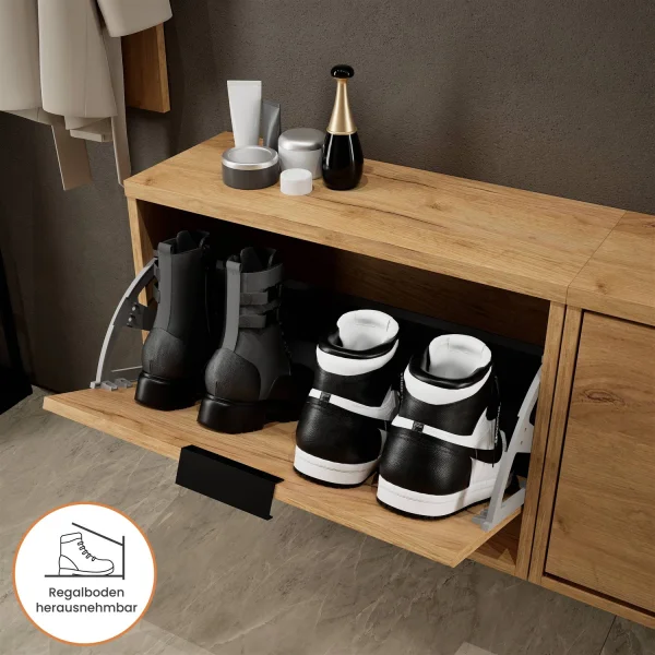 Scarpiera STIVIO 2x 1 anta, rovere dorato