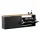 Zapatero STIVIO con 2 puertas abatibles, negro