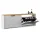 Schuhschrank STIVIO 2x 1 Klappe Weiß Grau