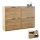 Schuhrank STIVIO 2x 2 Klappe Gold Eiche