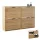 Schuhschrank STIVIO 2x 2 Klappe Gold Eiche