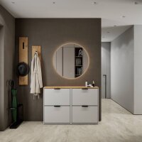 Shoe Cabinet STIVIO with 1 Flap in Golden Oak – 60...