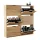 Schuhschrank STIVIO 2x 3 Klappe Gold Eiche