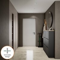 Schuhrank STIVIO 2x 3 Klappe Schwarz 60 cm