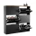Schuhschrank STIVIO 2x 3 Klappe Schwarz