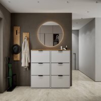 Shoe Cabinet STIVIO with 1 Flap in Golden Oak – 60...