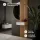 Tavolino AMYRA da 50 cm in rovere dorato / bianco - sospeso
