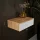 Tavolino AMYRA da 50 cm in rovere dorato / bianco - sospeso
