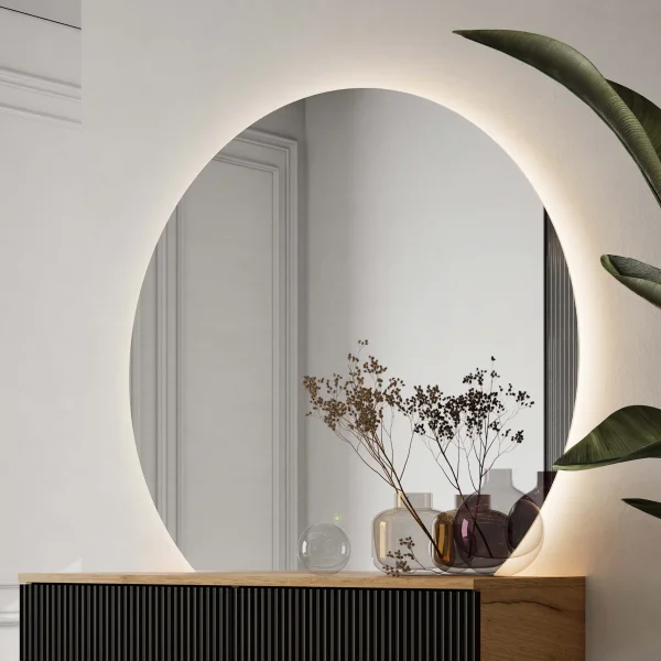 Spiegel AUBE mit LED Beleuchtung 80-100 cm