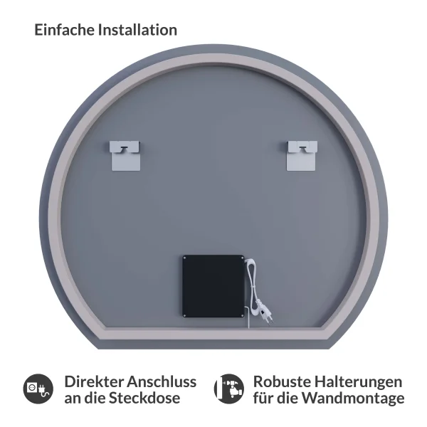 Spiegel AUBE mit LED Beleuchtung 100 cm
