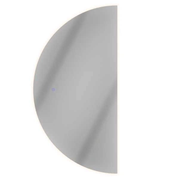 LED Spiegel NIVORA halbrund 50×100 cm