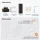 Ensemble de meubles de salle de bains ARISA avec armoire haute noire - Comprend une armoire de toilette « ARIA » et un lavabo à poser en céramique noir de 60 cm