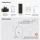 Ensemble de meubles de salle de bains ARISA avec armoire haute noire - comprenant un miroir LED « Glora » et un lavabo à poser en céramique noire de 42 cm