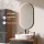 Ensemble de meubles de salle de bains ARISA avec armoire haute noire - comprenant un miroir LED « Glora » et un lavabo à poser en céramique blanche de 55 cm