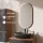 Ensemble de meubles de salle de bains ARISA avec armoire haute noire - comprenant un miroir LED « Glora » et un lavabo à poser en céramique noire de 60 cm