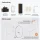 Ensemble de meubles de salle de bains ARISA avec armoire haute noire - comprenant un miroir LED « Glora » et un lavabo à poser en céramique noire de 60 cm