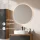 Ensemble de meubles de salle de bains ARISA avec armoire haute noire – Avec miroir Nova à LED et lavabo à poser en céramique blanche de 55 cm