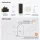ARISA Bathroom Furniture Set, including a tall cabinet in black – with an LED mirror and a black ceramic countertop sink (60 cm)
