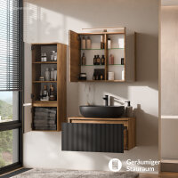 ARISA Badmöbel Set inkl. Hochschrank in Schwarz...