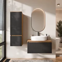 ARISA Bathroom Furniture Set, including a tall cabinet in...