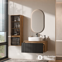 ARISA Badmöbel Set inkl. Hochschrank in Schwarz...