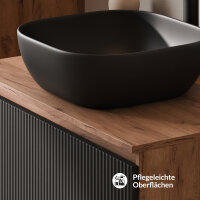 ARISA Badmöbel Set inkl. Hochschrank in Schwarz...