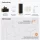 ARISA Bathroom Furniture Set, including a tall cabinet in black ribbed finish – with a Nova LED mirror and a black ceramic countertop sink (42 cm)