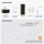 ARISA Bathroom Furniture Set, including a tall cabinet in black ribbed finish – with a Nova LED mirror and a white ceramic countertop sink (42 cm)